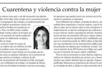 COLUMNA DE OPINIÓN: Cuarentena y violencia contra la mujer
