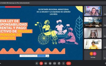 Charla virtual sobre Ley de Responsabilidad Parental y Pago de Deudas de Pensiones de alimentos reúne a más de 170 personas en Los Ríos
