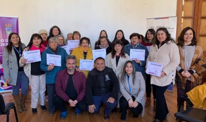 12 mujeres fueron certificadas como gestoras comunitarias contra la violencia de género en Nancagua