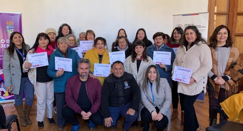 12 mujeres fueron certificadas como gestoras comunitarias contra la violencia de género en Nancagua
