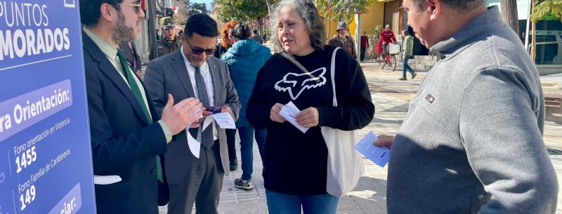 Plan 18 Seguro O’higgins: autoridades de Gobierno junto a policías dan a conocer medidas de prevención y protección en casos de violencia de género