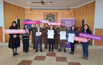 Plan 18 Seguro en Los Ríos: Ministerio de la Mujer y Seguridad Pública junto a policías dan a conocer medidas de prevención y protección en casos de violencia de género